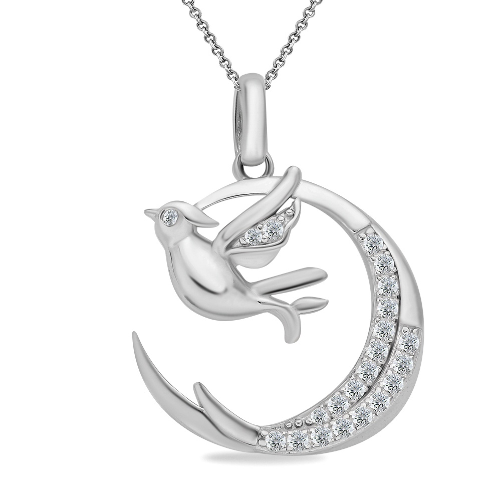 

Подвеска из серебра 585Gold 703006404, фианит, 703006404