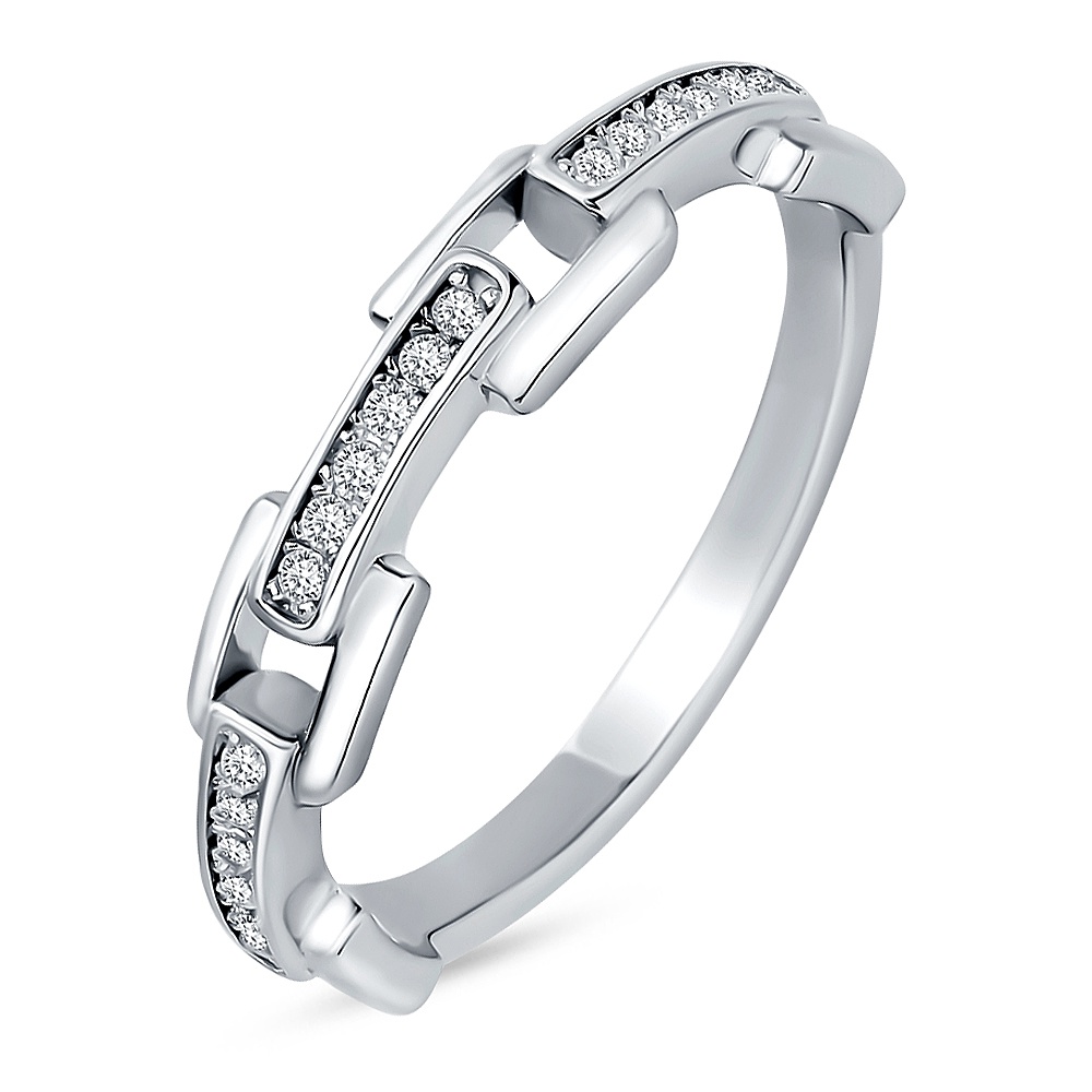 

Кольцо из серебра р.  585Gold 701010780, фианит, 701010780