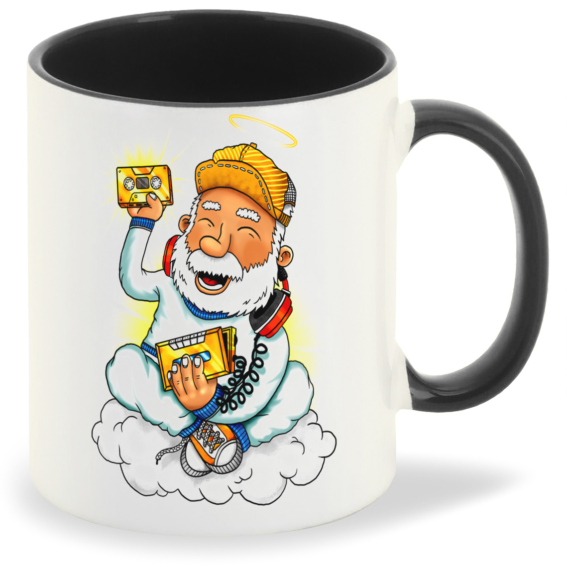 

Кружка CoolPodarok Прикол Святой в кедах, Прикол Святой в кедах