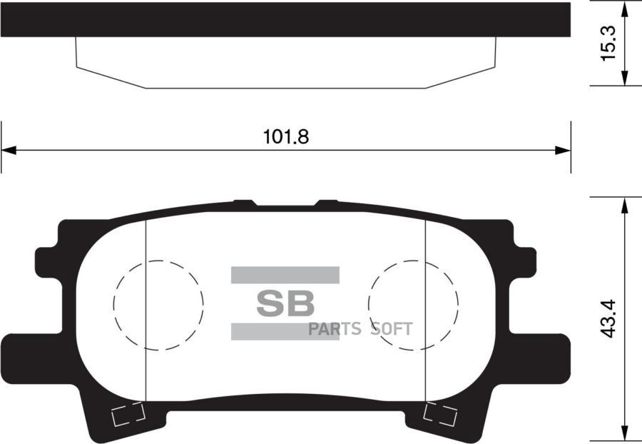 

Тормозные колодки Sangsin brake задние дисковые SP1385