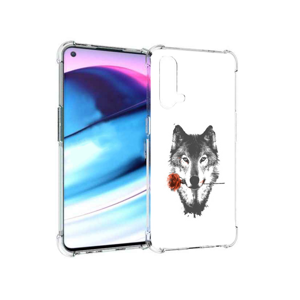 

Чехол MyPads Tocco для OnePlus Nord CE 5G волк с розой (PT227196.126.270), Tocco
