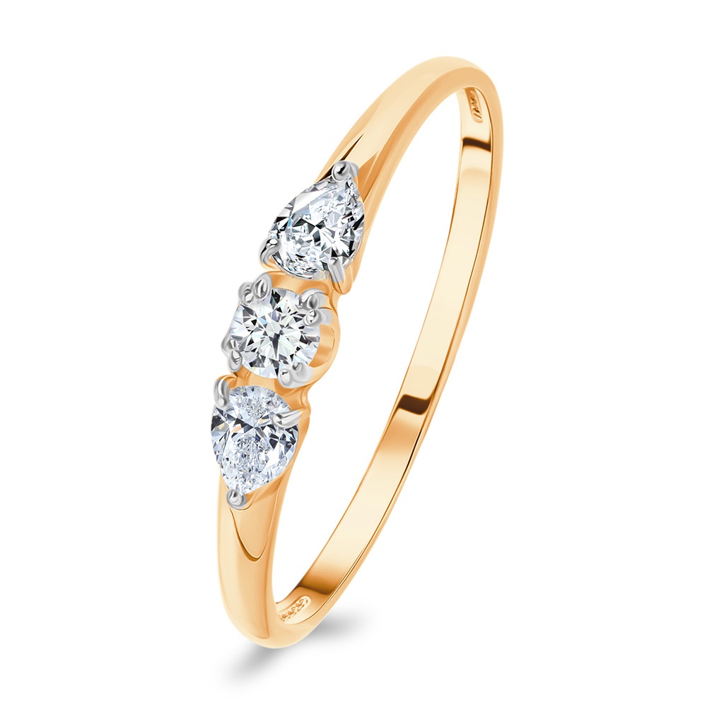 

Кольцо из золота р. , 585Gold 301012375, фианит, 301012375