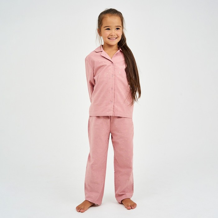 Пижама детская (рубашка, брюки) KAFTAN Звездочки, р. 98-104, розовый