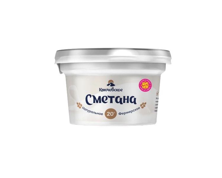 

Сметана Ключевское 20% 200 г