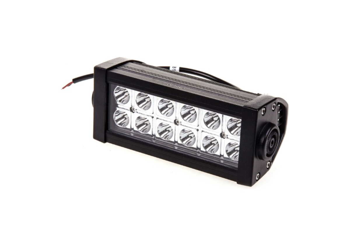 

Фара светод. OFF ROAD 195*85 прямоуг 12V/24V 36W 6000К SKYWAY 12 диодов Дальний свет