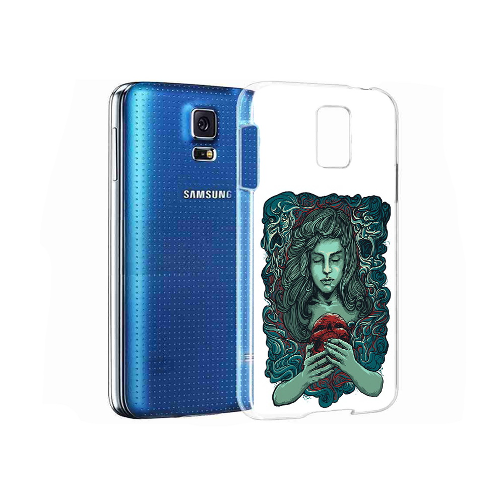 

Чехол MyPads Tocco для Samsung Galaxy S5 спящая девушка (PT12196.512.619), Прозрачный, Tocco