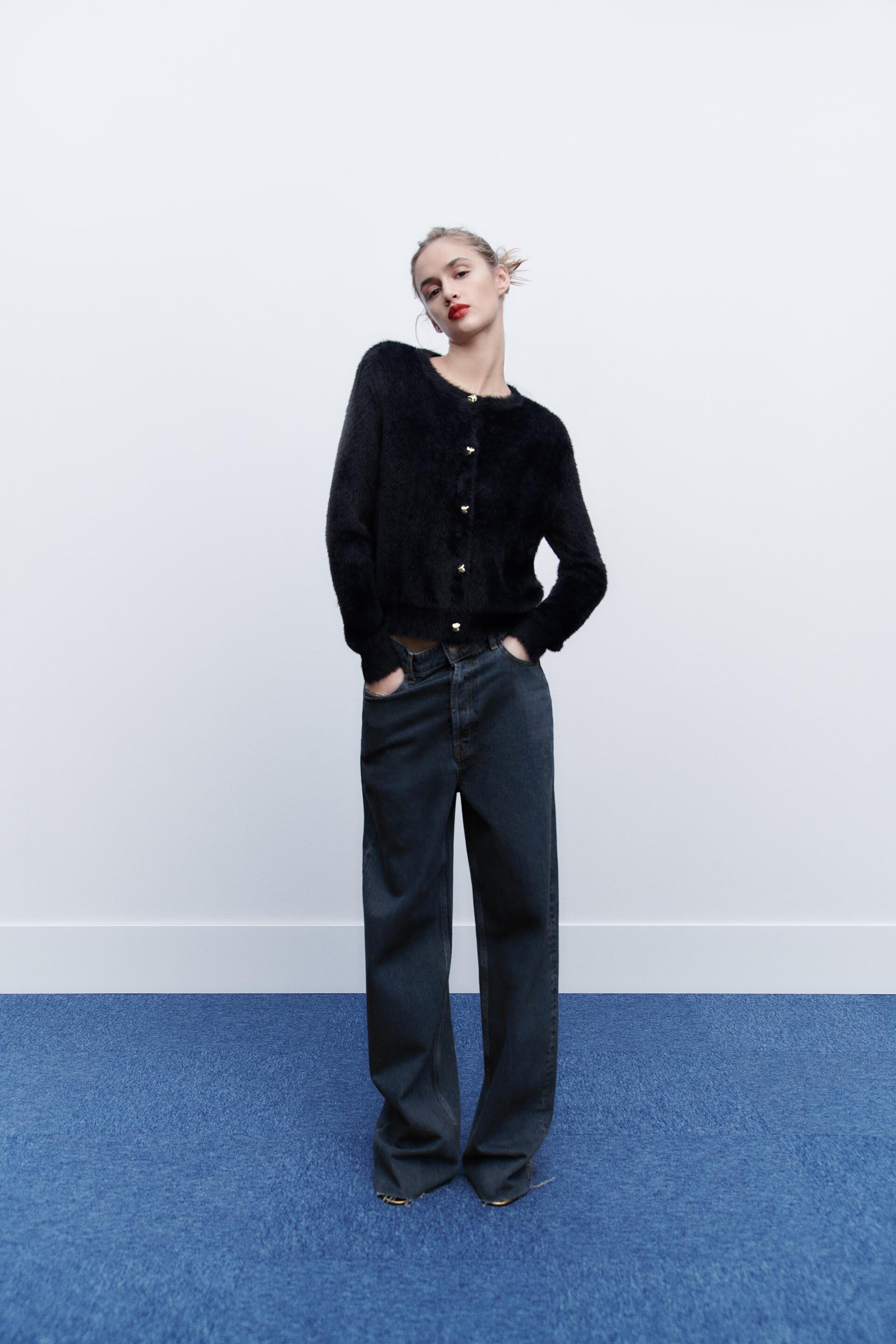 

Кардиган женский ZARA 09598005 черный S (доставка из-за рубежа), 09598005