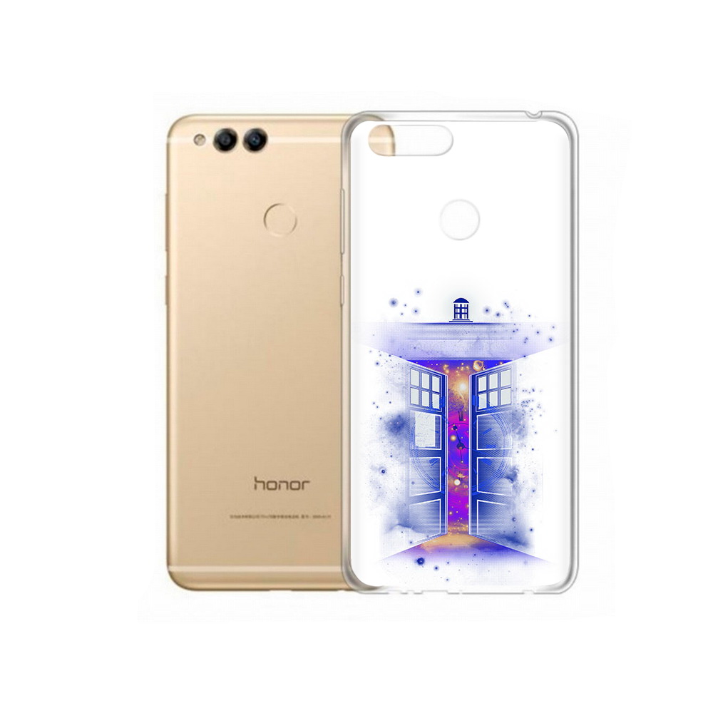 

Чехол MyPads Tocco для Huawei 7X фиолетовый уголок абстракция (PT94112.65.659), Прозрачный, Tocco