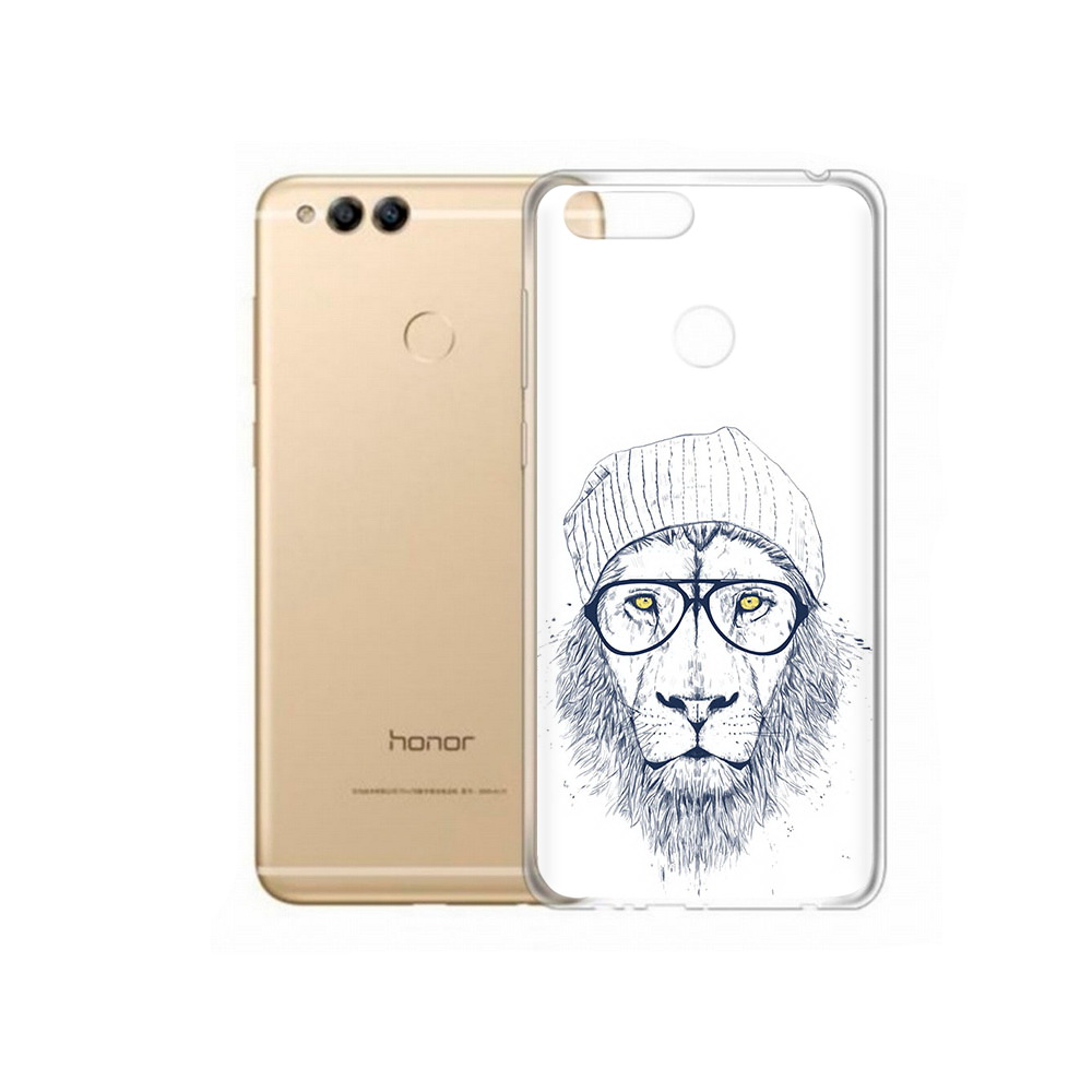 

Чехол MyPads Tocco для Huawei 7X хиппи лев (PT94112.65.663), Прозрачный, Tocco