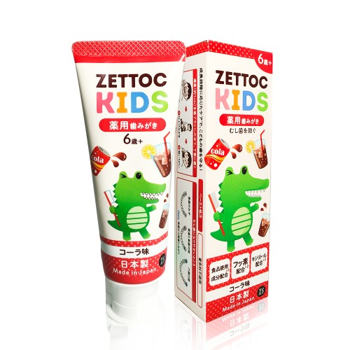 Детская зубная паста NIPPON ZETTOC Японская с фтором, вкус колы, 6+, 70 г сила растительного питания японская оздоровительная диета