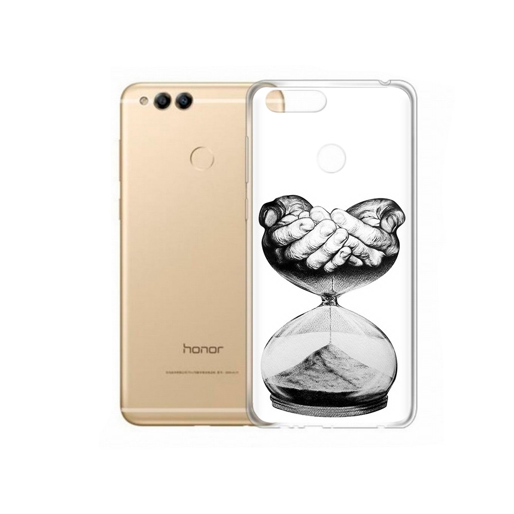 Чехол MyPads Tocco для Huawei 7X часы жизни черно белый (PT94112.65.669)