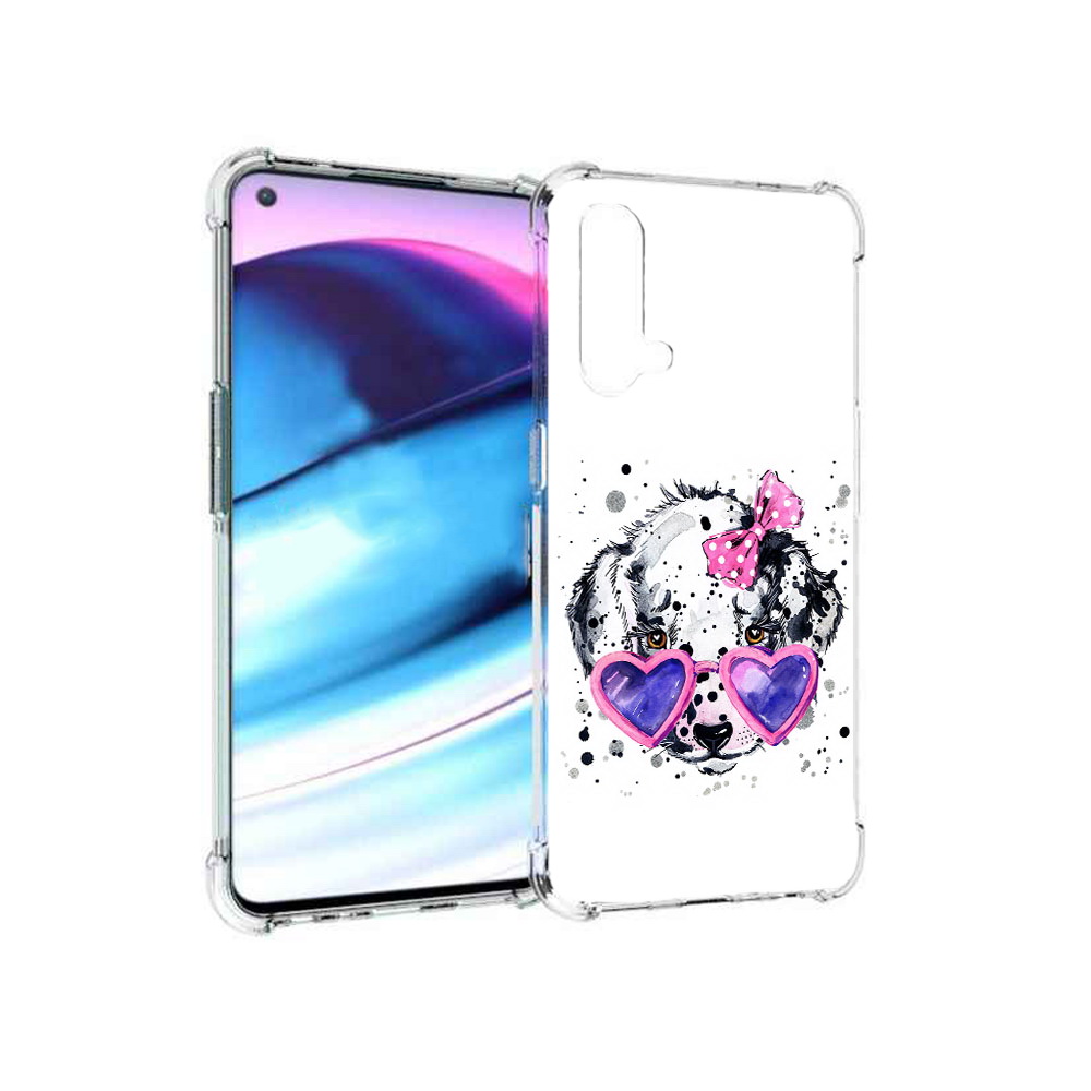 

Чехол MyPads Tocco для OnePlus Nord CE 5G долматинец в очках (PT227196.126.337), Tocco