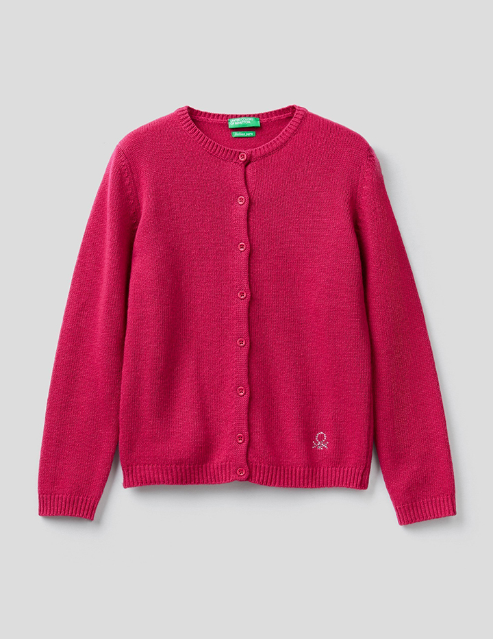 

Кардиган для девочек Benetton цв. фиолетовый р.146, 21A_1244C5421