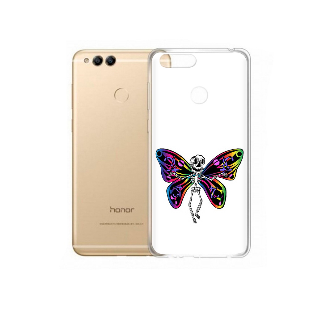 

Чехол MyPads Tocco для Huawei 7X эффект бабочки (PT94112.65.701), Прозрачный, Tocco