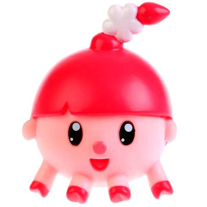 

Игрушка для купания Играем Вместе Малышарики Нюшенька, в сетке, Розовый, Малышарики