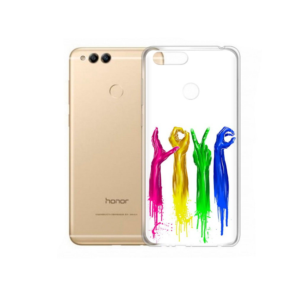 Чехол MyPads Tocco для Huawei 7X яркие руки love (PT94112.65.707)