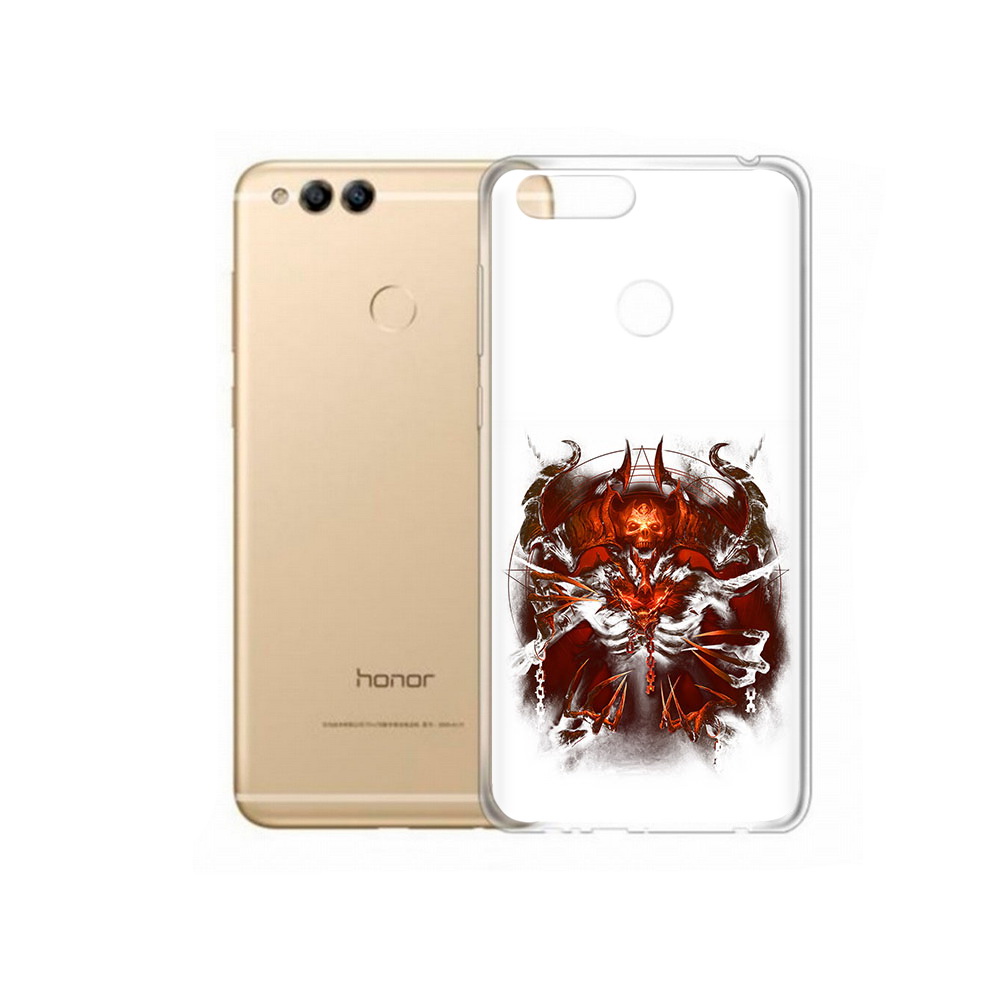 

Чехол MyPads Tocco для Huawei 7X яркий демон (PT94112.65.708), Прозрачный, Tocco