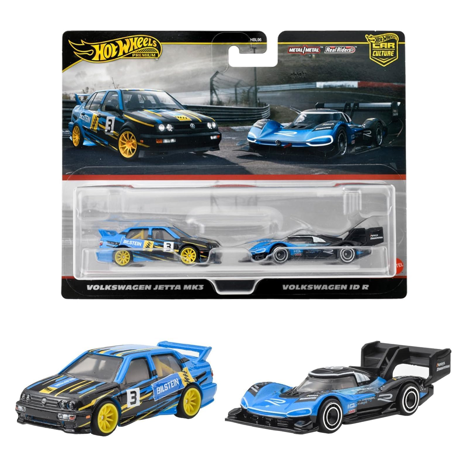 

Машина Hot Wheels Premium TGT 2 Pack HRR83, Синий;голубой