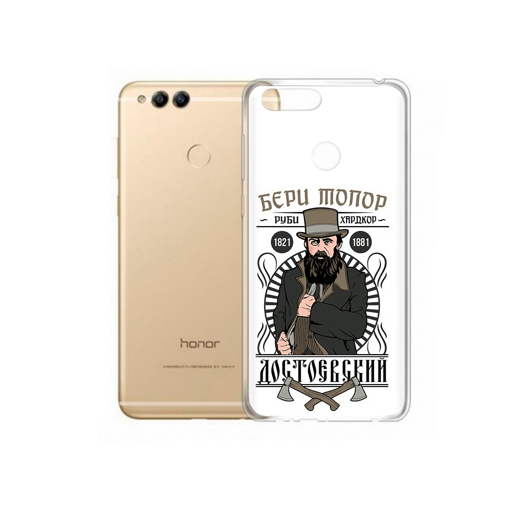 

Чехол MyPads Tocco для Huawei 7X Достоевский (PT94112.65.72), Прозрачный, Tocco
