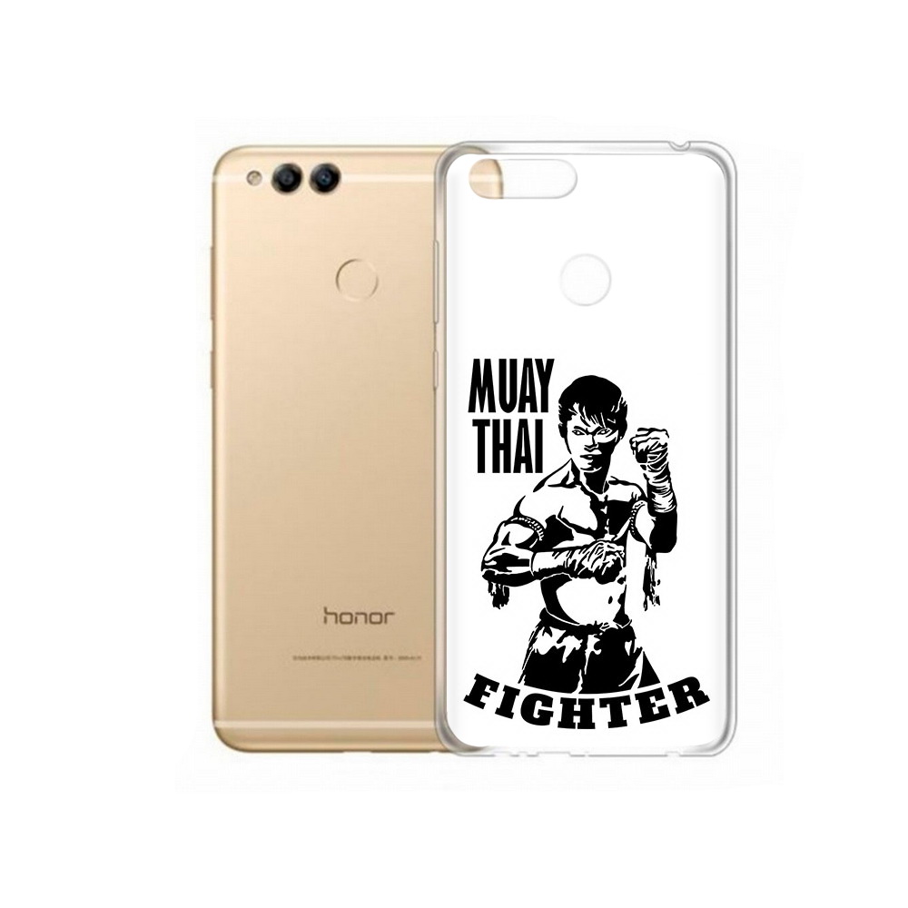 

Чехол MyPads Tocco для Huawei 7X Единоборства муайтай (PT94112.65.76), Прозрачный, Tocco