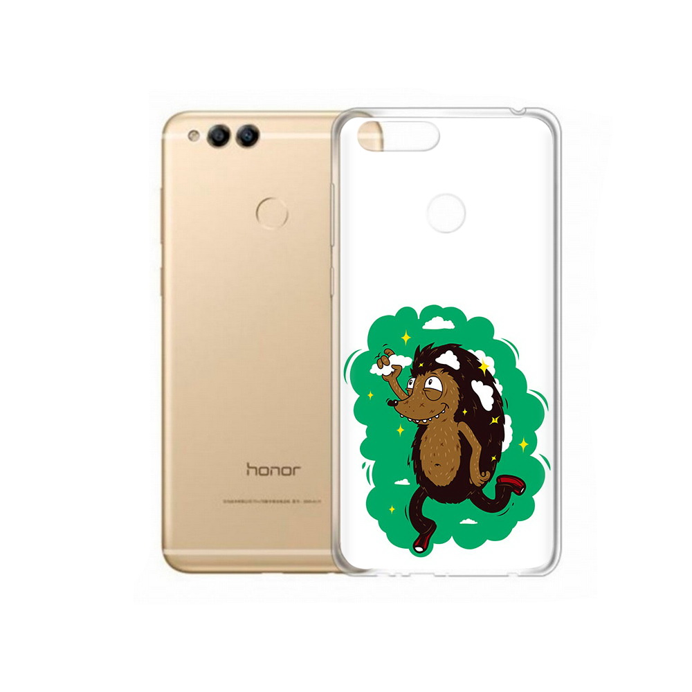 

Чехол MyPads Tocco для Huawei 7X Ежик в облаках (PT94112.65.77), Прозрачный, Tocco