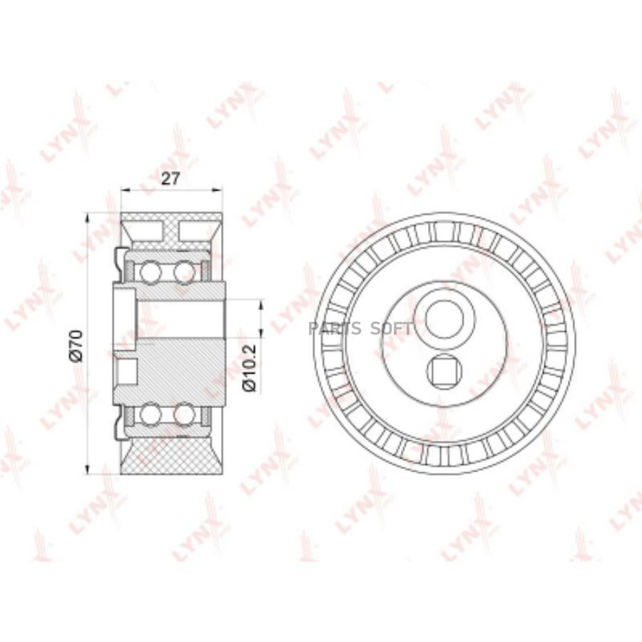 

Ролик натяжной / приводной CITROEN Berlingo(MF) 1.8D-2.0D 98-05 / C5 I 2.0D 01-04 / C8 2.