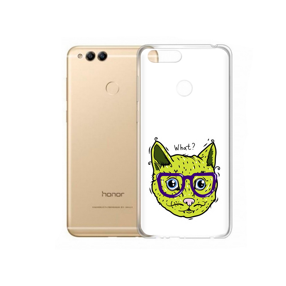 

Чехол MyPads Tocco для Huawei 7X Зеленый кот (PT94112.65.86), Прозрачный, Tocco