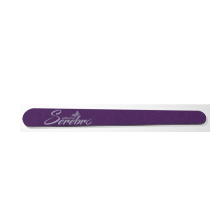 фото Пилки для ногтей serebro тонкие фиолетовые 100/180 5 шт.