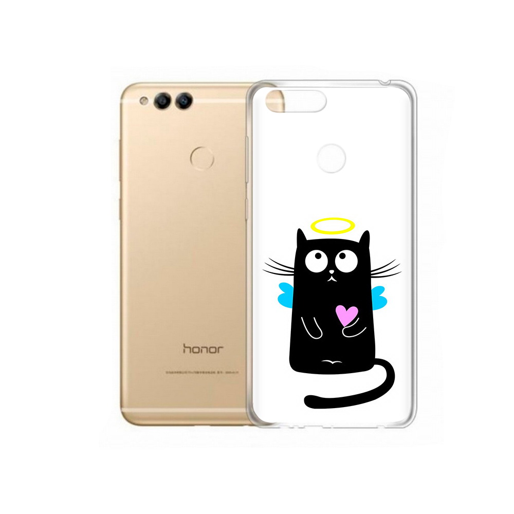 

Чехол MyPads Tocco для Huawei 7X Кот ангелок (PT94112.65.96), Прозрачный, Tocco