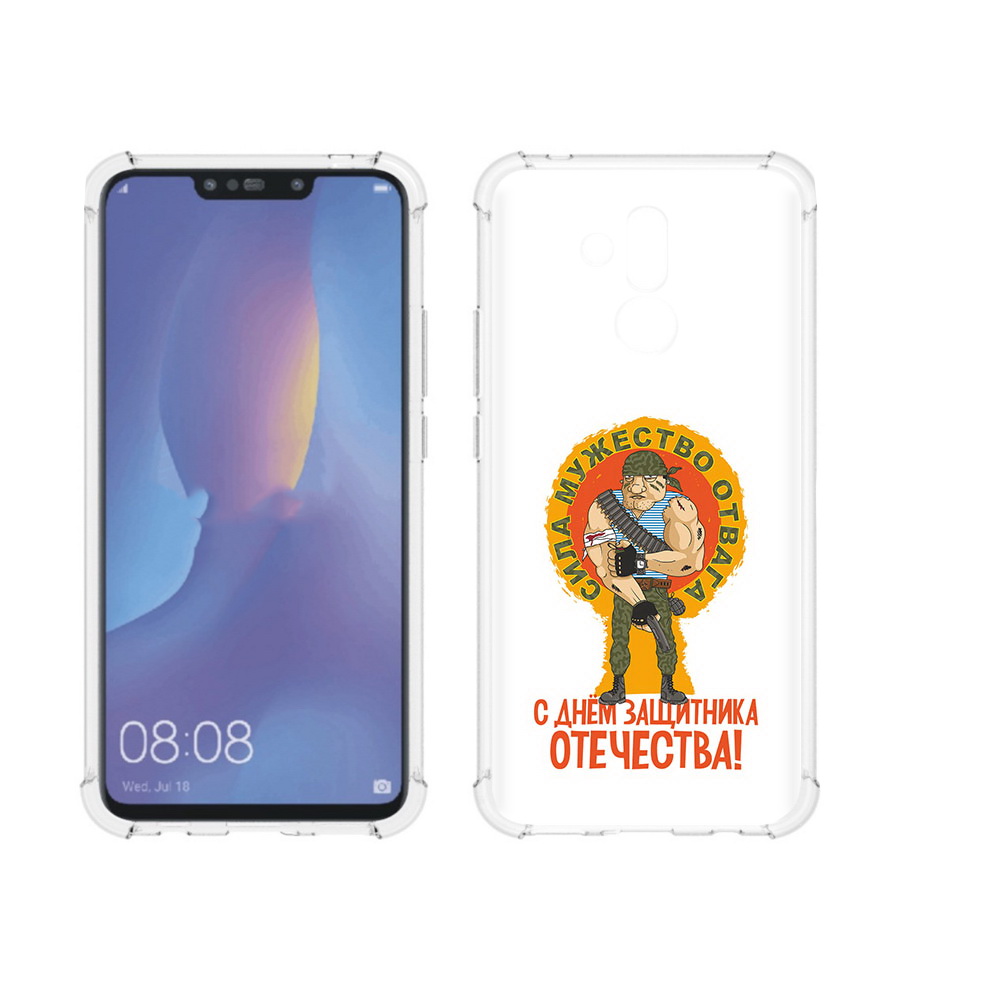 

Чехол MyPads Tocco для Huawei Mate 20 Lite 23 февраля военный мужчина (PT117828.66.10), Прозрачный, Tocco