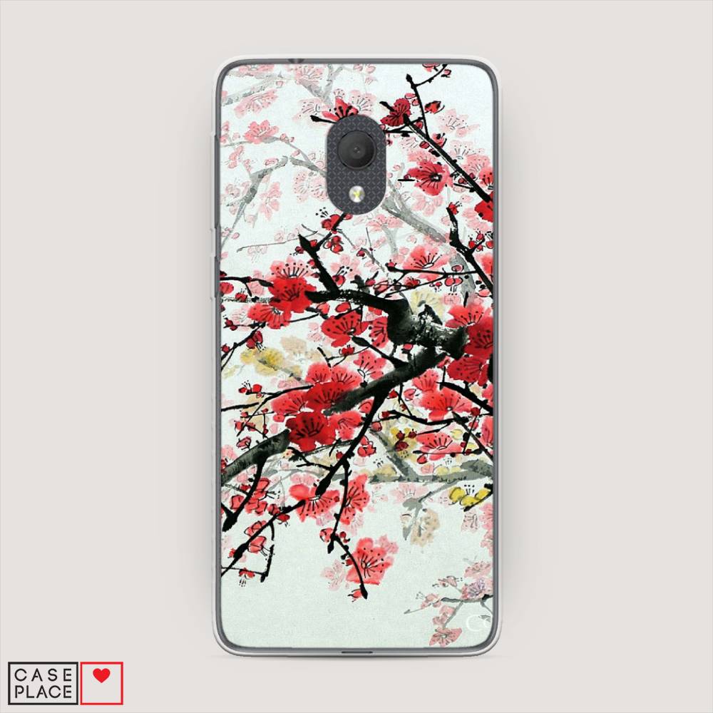 

Чехол Awog на Alcatel 1C 5003D (2019) / Алкатель 1C 5003D (2019) "Сакура", 170650-4