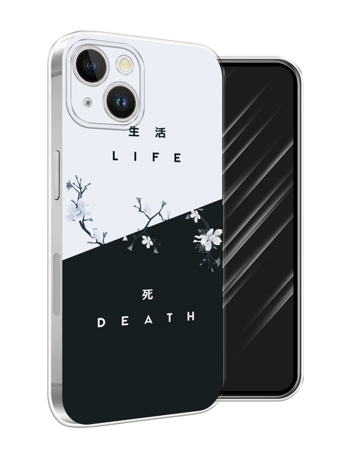 

Чехол Awog на Apple iPhone 15 Plus "Life and death", Черный;серый, 15650-1