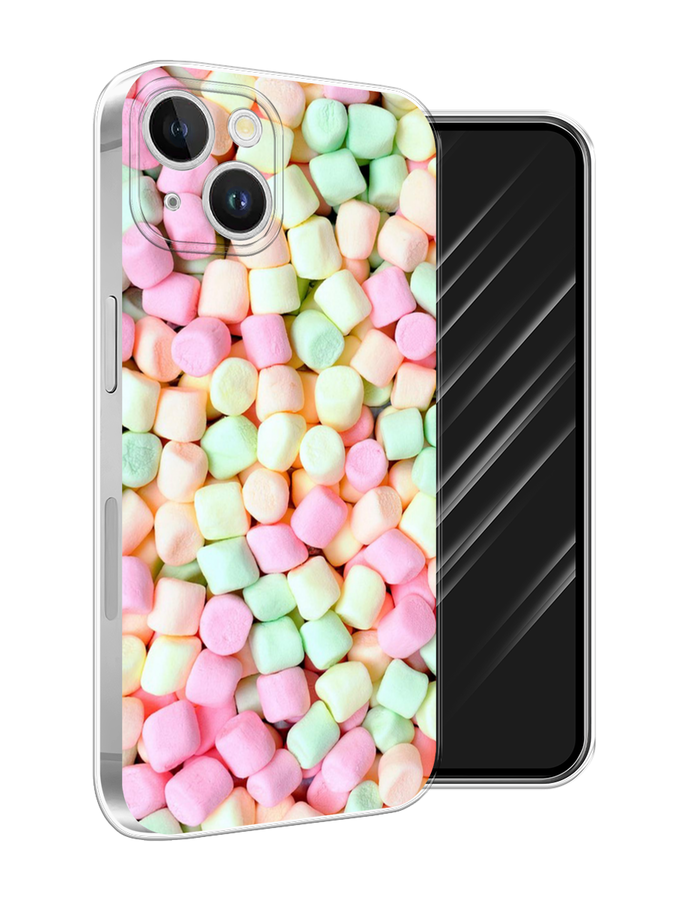 

Чехол Awog на Apple iPhone 15 Plus "Marshmallows", Зеленый;желтый;розовый, 15650-1
