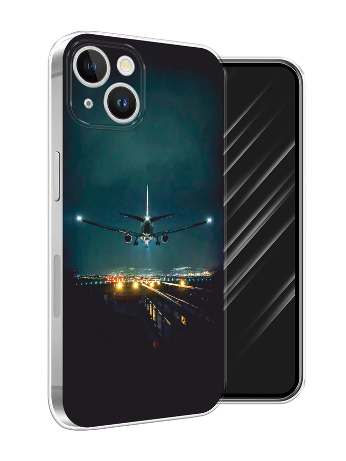 

Чехол Awog на Apple iPhone 15 Plus "Ночной рейс", Черный, 15650-1