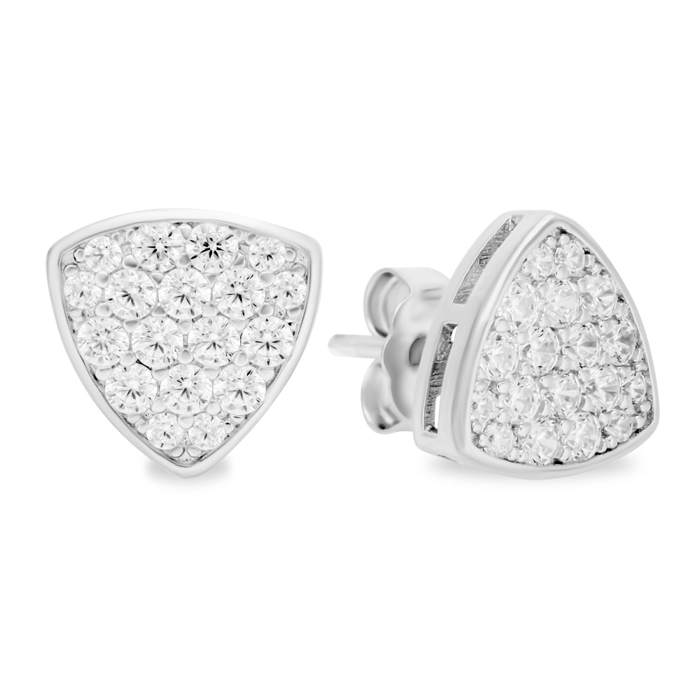 

Серьги пусеты из серебра 585Gold 702009217, фианит, 702009217