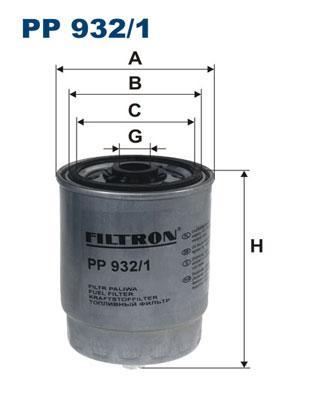 

Фильтр топливный Filtron PP9321