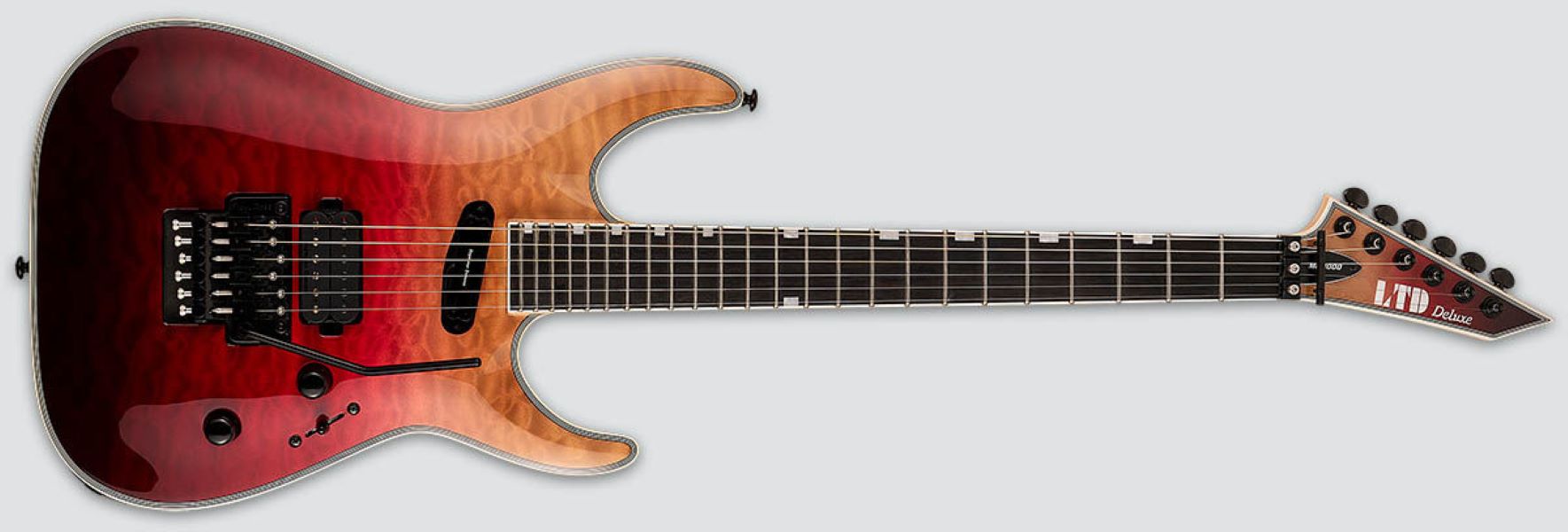 

Электрогитара LTD MH-1000HS QM BCHFD, 6 струн, цвет Black Cherry Fade