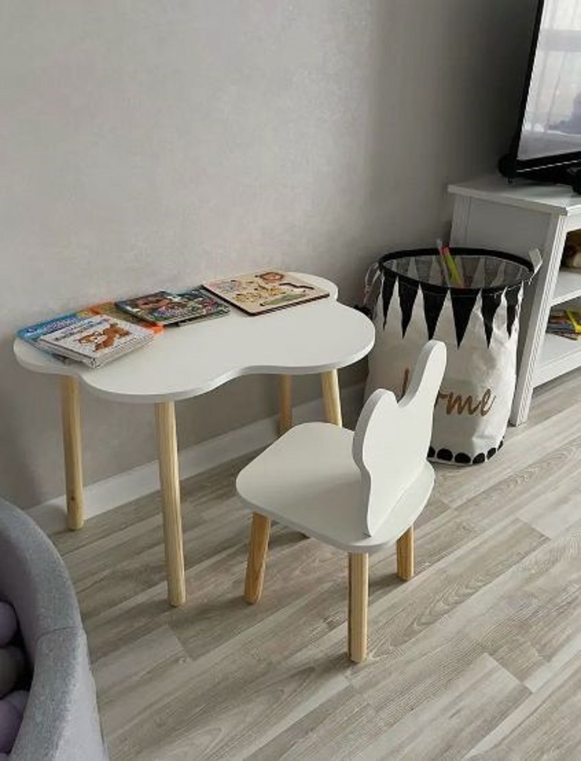 

Детский стол облако и стул DIMDOM kids, Мишка, 25001