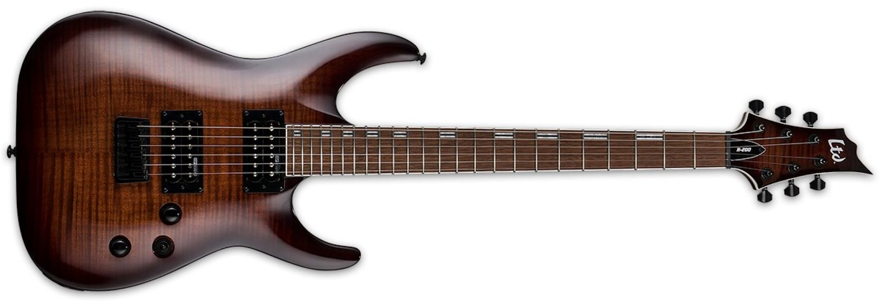 

Электрогитара LTD H-200 FM DBSB 6, цвет Dark Brown Sunburst