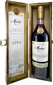 

Арманьяк Monluc AOC 1984 в деревянной коробке 40% 0,7 л