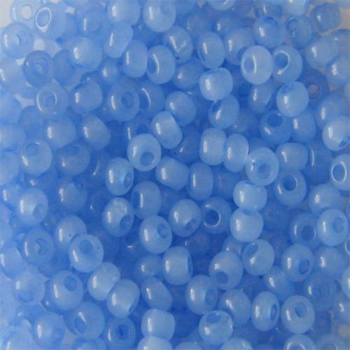 

Бисер Preciosa Чехия Dyed Alabaster 02131 10/0, круглое отверстие, 50 г, Голубой