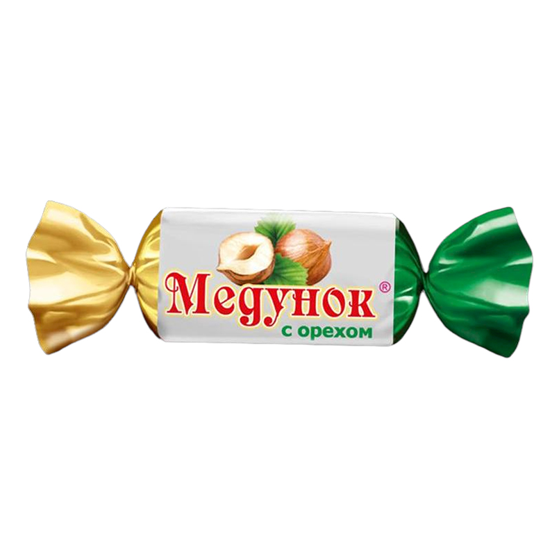 

Конфеты глазированные Славянка Медунок с орехом