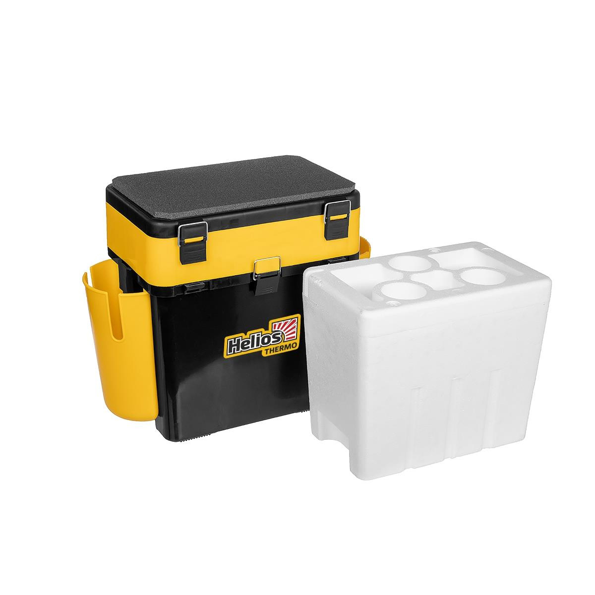 

Ящик Helios FishBox Thermo с термоконтейнером (19л/8,5л) черно-желтый