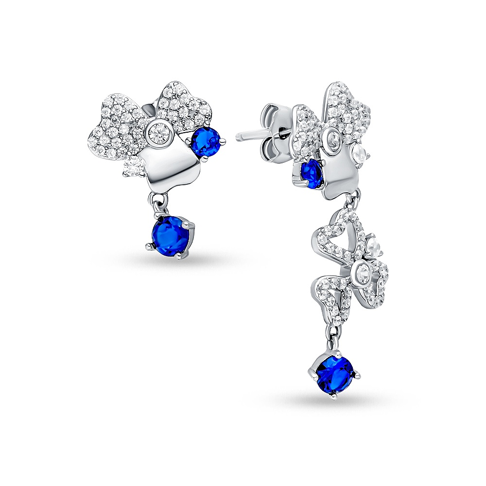 

Серьги подвески из серебра 585Gold 702009309, фианит, 702009309