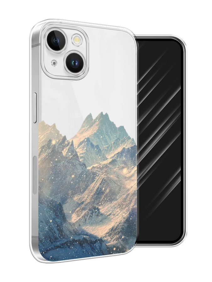 

Чехол Awog на Apple iPhone 15 Plus "Горы арт 2", Серый, 15650-1