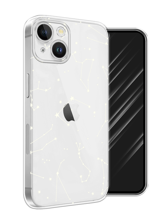 

Чехол Awog на Apple iPhone 15 Plus "Созвездия", Прозрачный;серый;бежевый, 15650-1