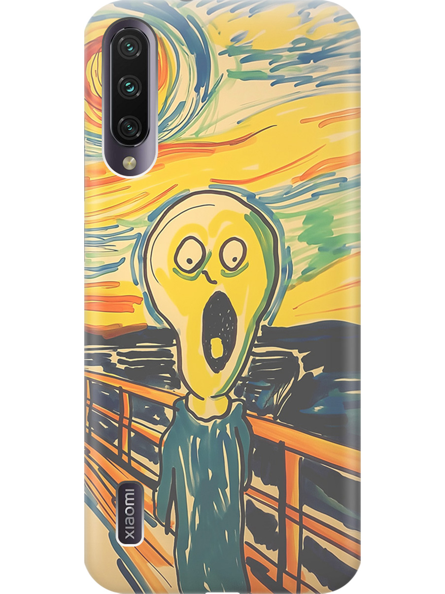 

Силиконовый чехол на Xiaomi Mi A3/CC9e с принтом "Искаженный крик", Прозрачный;желтый;синий, 721701051