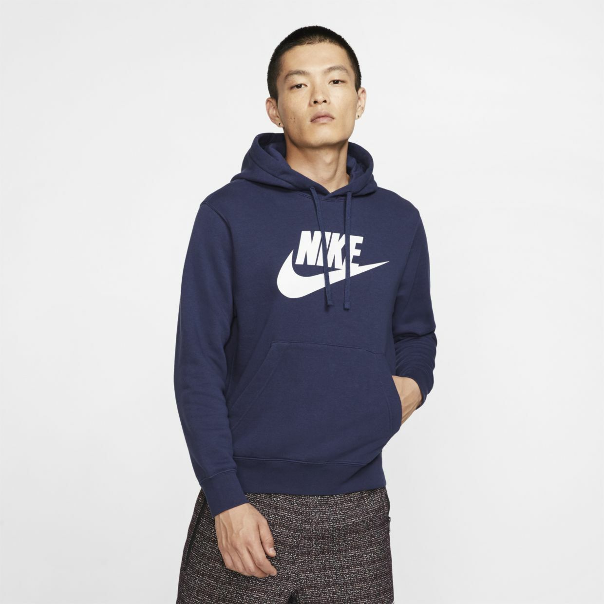 

Худи мужское Nike BV2973-410 синее S, Синий, BV2973-410