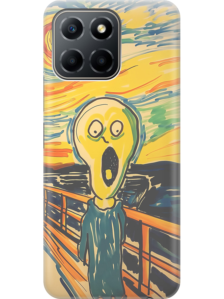 

Силиконовый чехол на Honor X6/X8 5G с принтом "Искаженный крик", Прозрачный;желтый;синий, 762092251