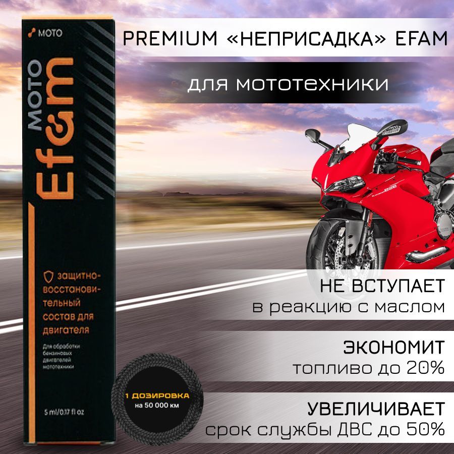 Присадка для двс мототехники и двухтактных двигателей EFAM EFAM_MOTO 25 мл